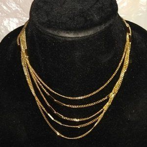 Monet multiple strand vintage necklace